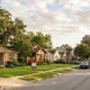 Houston neighborhood homes with a city homebuyer assistance program notice