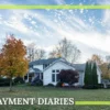 A young Rochester couple in front of a four-bedroom starter home with a fenced backyard
