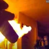 Deputies in body camera video confronting flames during an eviction attempt in an Oklahoma apartment