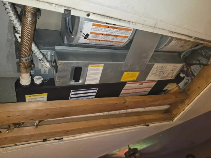 Renter's apartment AC dripping water and icing over while the unit remains hot