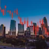 Austin, Tampa and Memphis Lead U.S. Home Price Declines as Realtor.com Says Pandemic Boomtowns Are Giving Back Gains and Inventory Keeps Building A row of suburban homes with for sale signs showing a cooling housing market