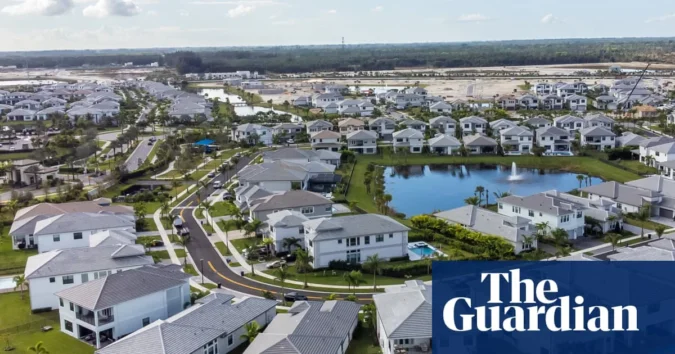 U.S. Mortgage Rates Top 7% for the First Time in 20 Months as Treasury Yields Climb and Housing Affordability Weakens A row of suburban homes with a for-sale sign in front of one property