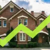 At a 6.71 Percent Mortgage Rate, a $430,000 Home Now Carries a $2,222 Monthly Payment With 20 Percent Down and Higher FHA Costs Too Calculator beside a model house and coins showing higher mortgage costs for homebuyers