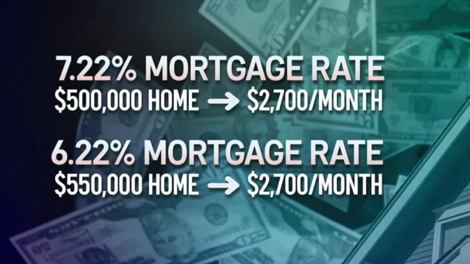 Mortgage Rates Jump to 7.22% as Connecticut Buyers Face Higher Borrowing Costs and a Strained Housing Market With Limited Supply and Softer Affordability A row of Connecticut houses as mortgage rates rise and homebuyers face higher monthly payments