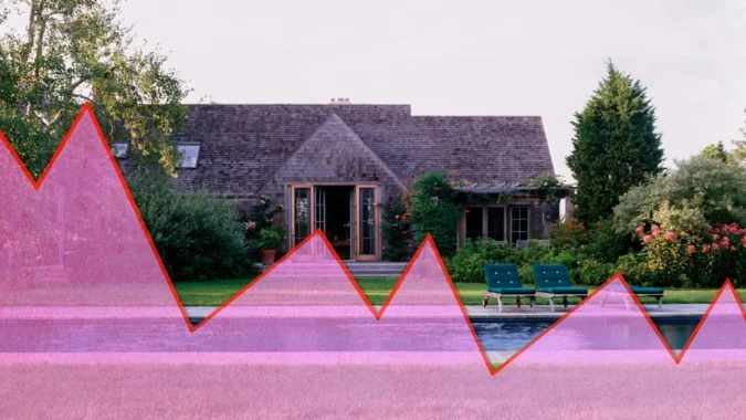 Realtor.com Says August Pending Home Sales Fell as Mortgage Rates Near 6.7%, Ending Eight Months of Growth and Pressuring Buyers Across Regional Markets Rows of suburban homes with a for-sale sign and a real estate agent sign in front
