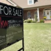 Arkansas Homebuyers Face Higher Monthly Payments as Mortgage Rates Rise Above 7 Percent and First Time Buyers Stretch Budgets A for sale sign outside a home as higher mortgage rates raise monthly costs for Arkansas buyers