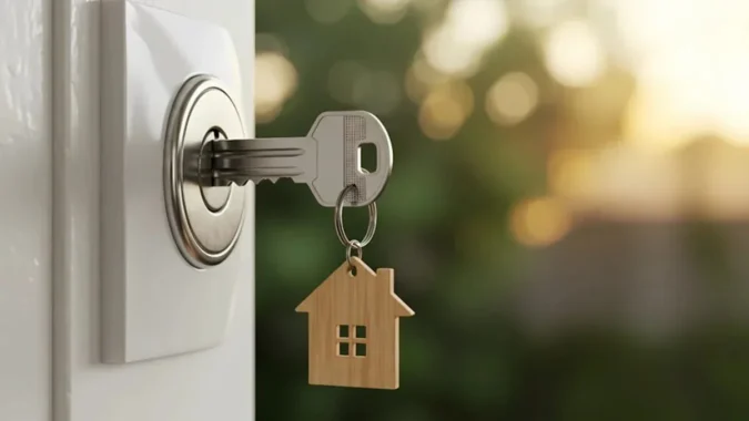 Homeowners With 2% and 3% Mortgages Say They Would Need Roughly 4% to 5% Rates, or a Bigger Life Change, Before Selling A suburban home with a for-sale sign and a homeowner weighing whether to move