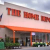A Home Depot store sign as higher mortgage rates keep homeowners from moving