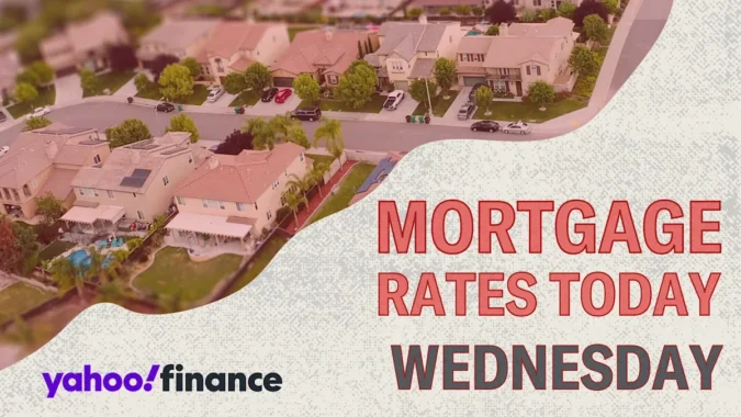 National Mortgage Rates Ease as Zillow Shows 30 Year Fixed Loans at 7.34 Percent and 5/1 ARMs Drop Sharply on Fed Hold Expectations A house with a mortgage rate chart showing falling purchase and refinance rates